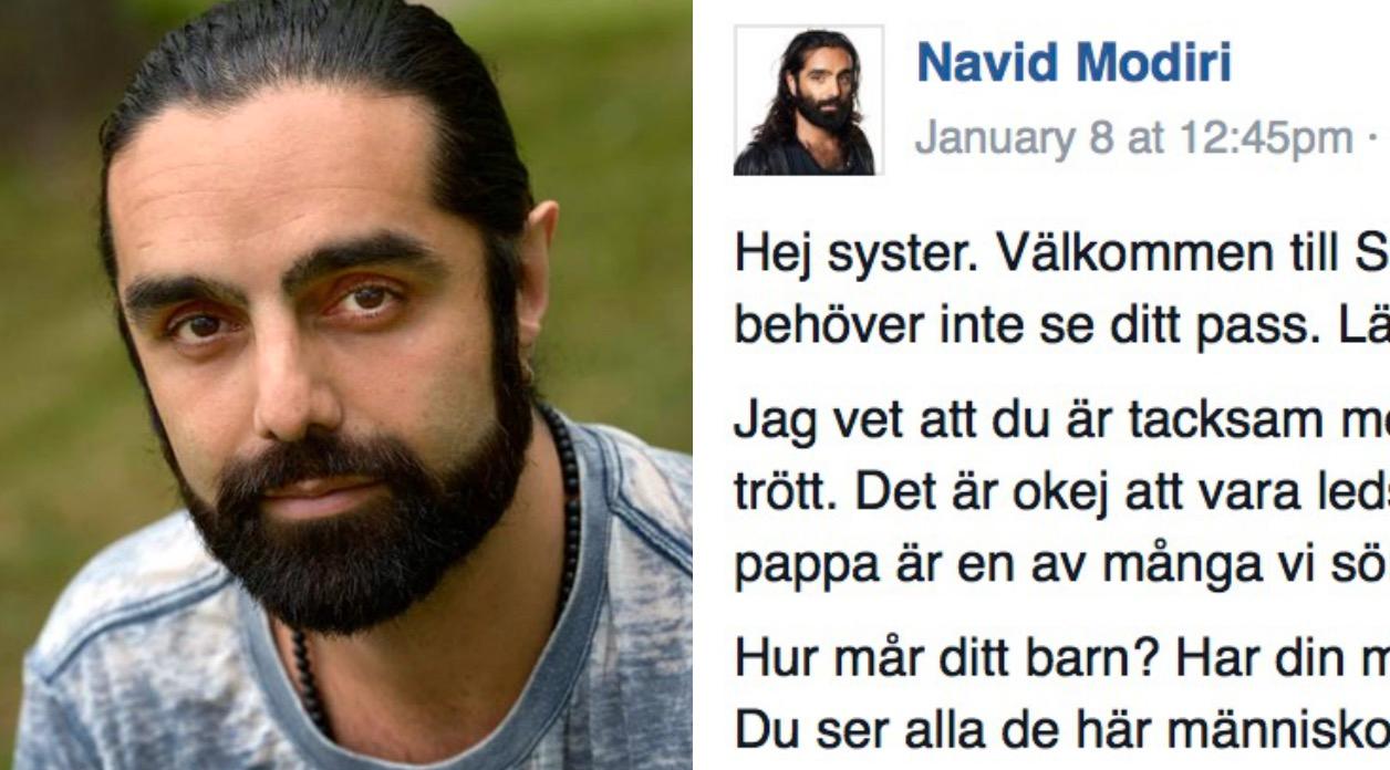 Navids Facebook-inlägg har delats av tusentals.