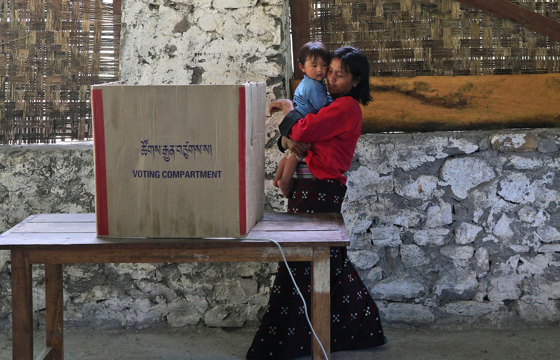 Sist när det begav sig, valet 2013 i Bhutan. Arkivbild.