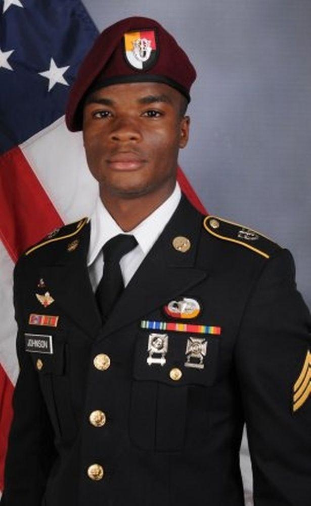 Sergeant La David Johnson, som stupat i Niger. 