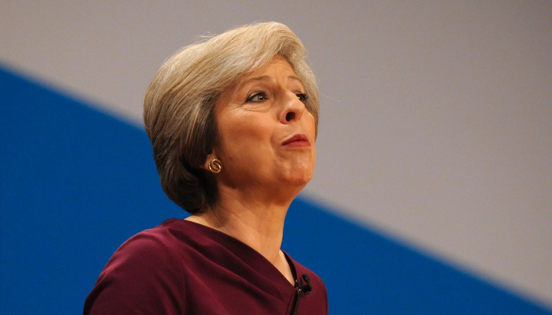 Stprbritanniens premiärminister Theresa May. 