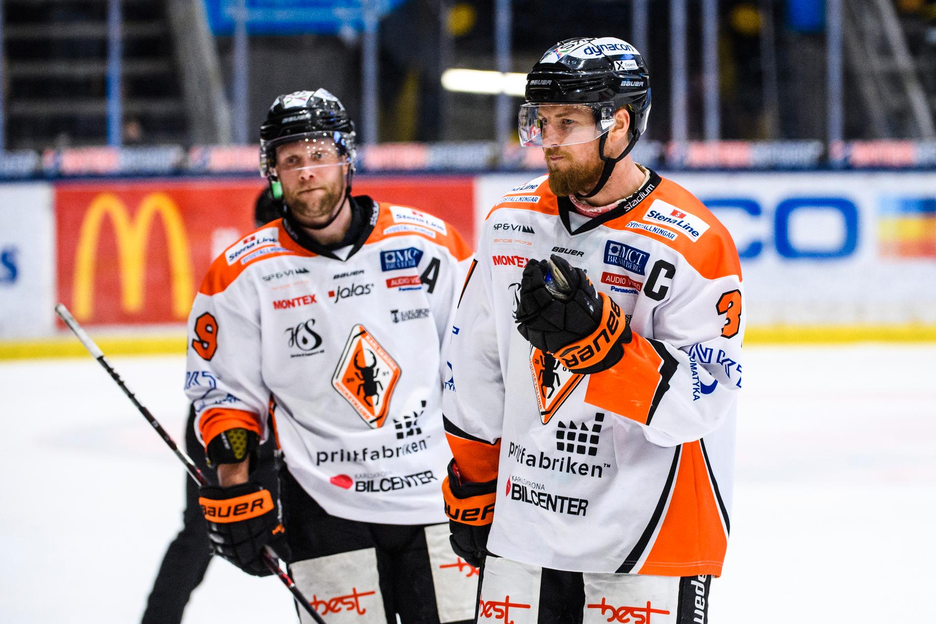 Karlskrona försöker undvika att tvingas spela i hockeyettan kommande säsong.