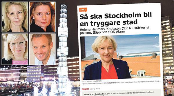 Det är uppenbart att socialdemokraterna inte förmår se de problem som Stockholm står inför, än mindre ta fram lösningar för dem, skriver Anna König Jerlmyr, Lotta Edholm, Karin Ernlund och Erik Slottner.