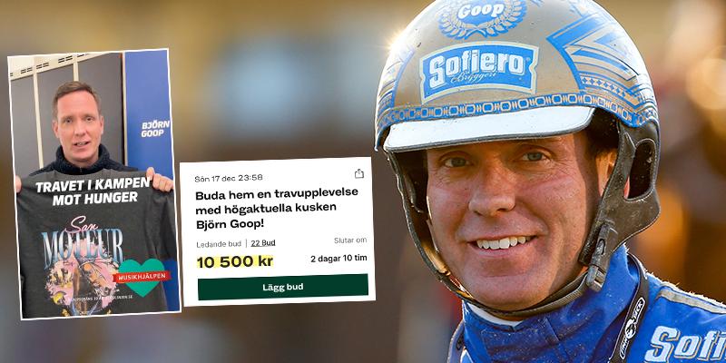 Support Musikhjälpen with Björn Goop: Bid for a VIP Solvalla Day & Signed T-shirt
