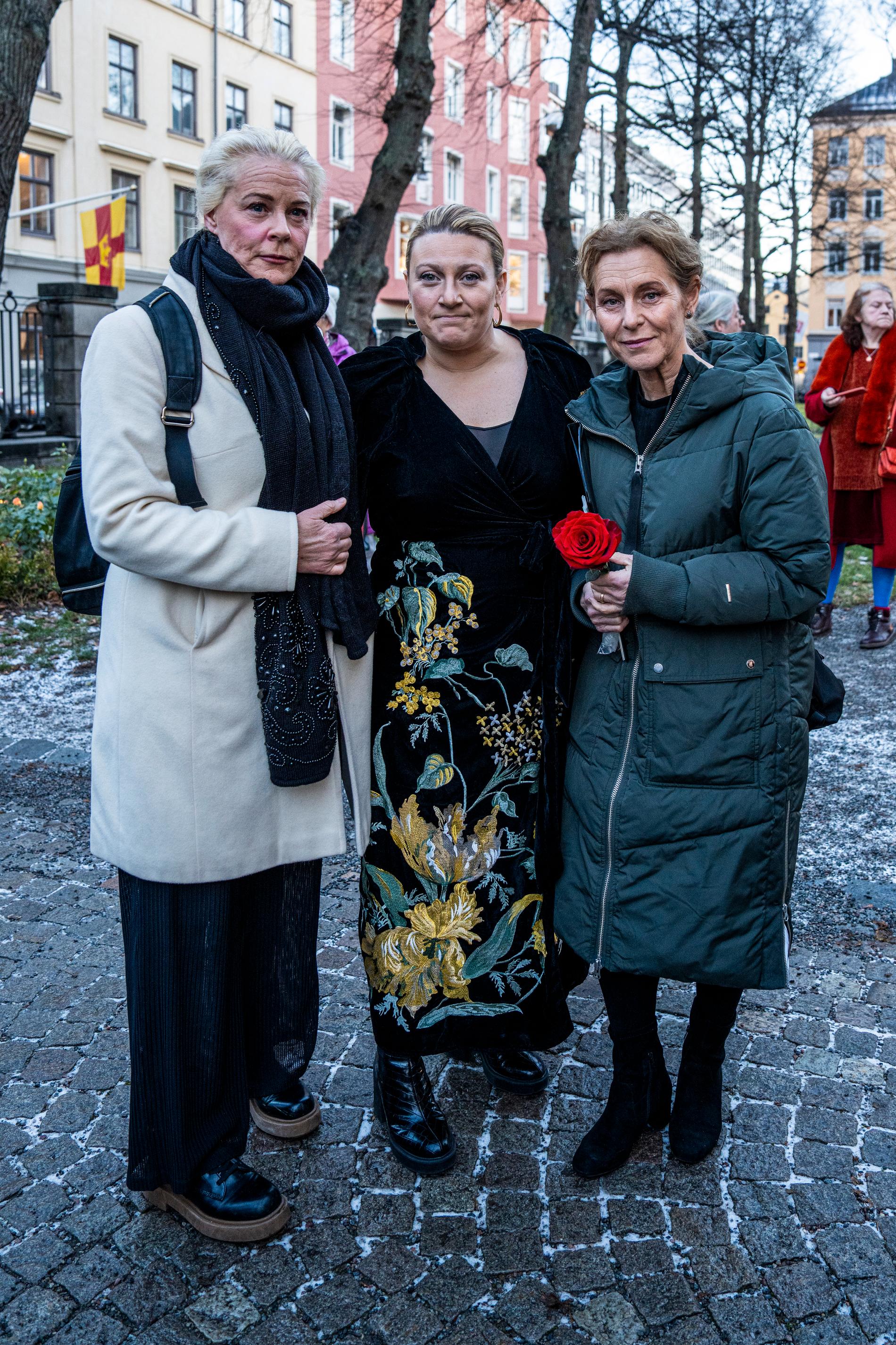 Malena Ernman, Sarah Dawn Finer och Helen Sjöholm.