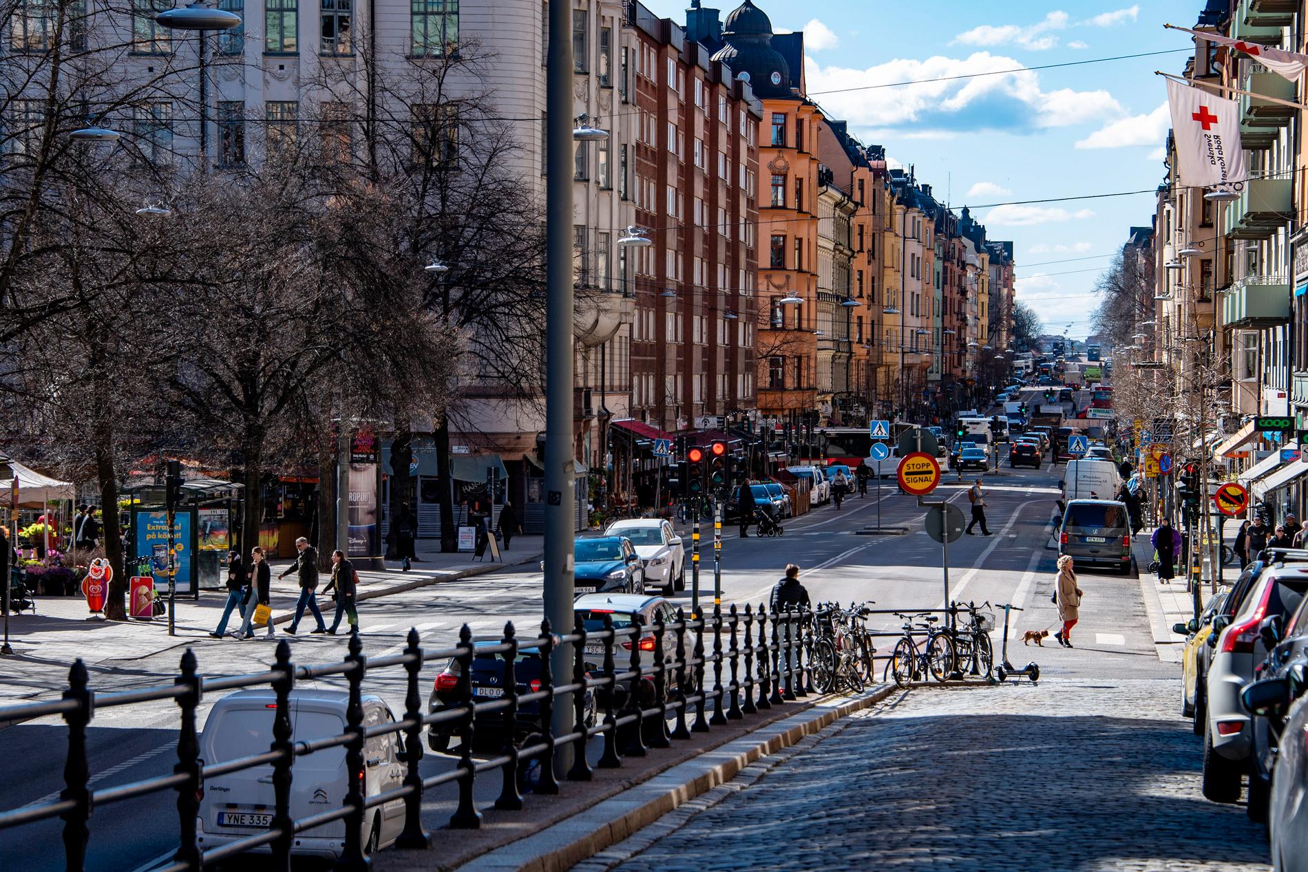 Hornsgatan på Södermalm i Stockholm.