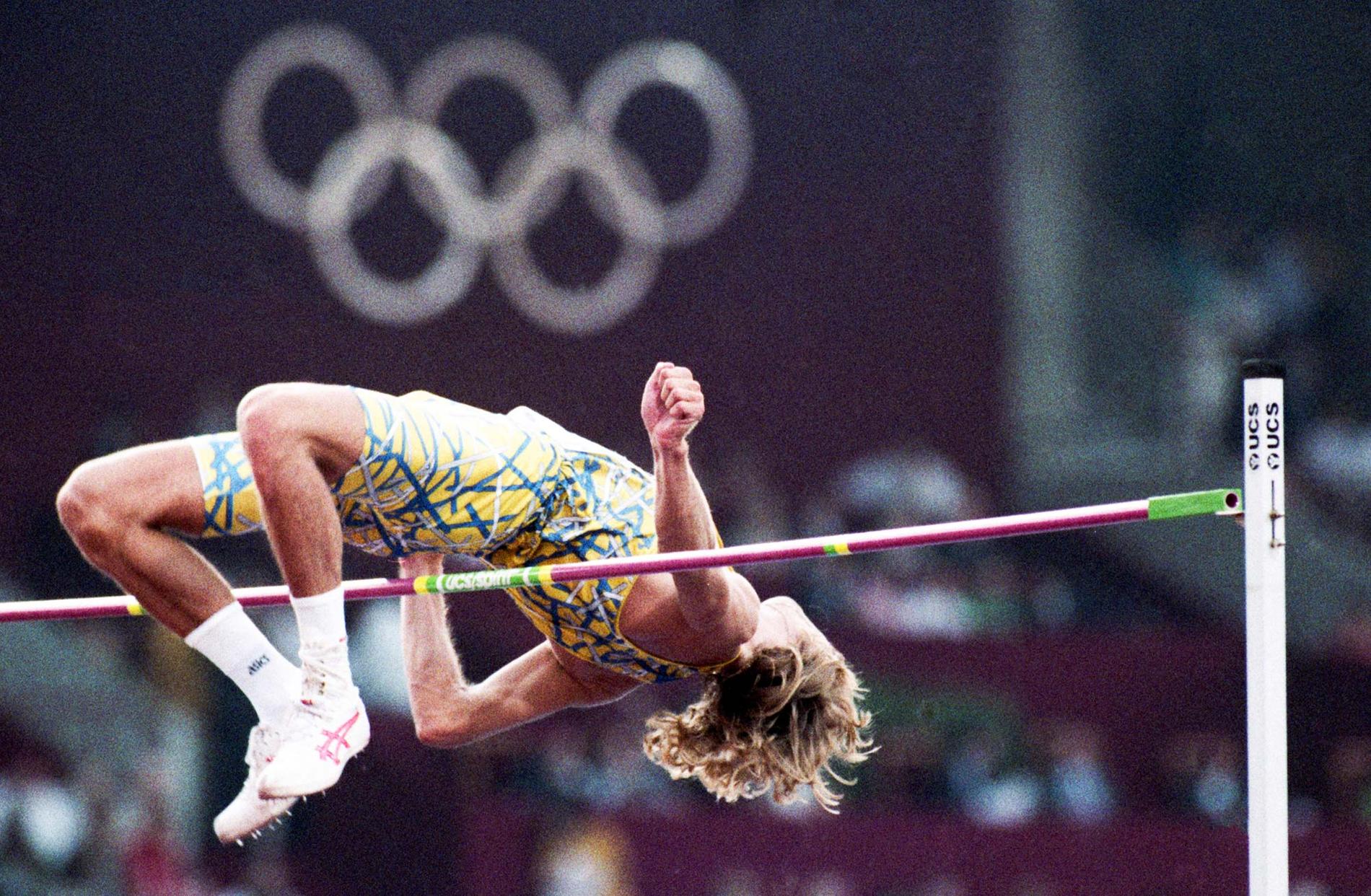Patrik Sjöberg under OS i Barcelona 1992.