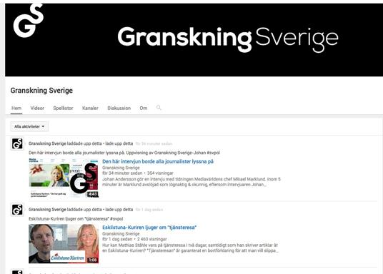 Faksimil från Granskning Sverige. 