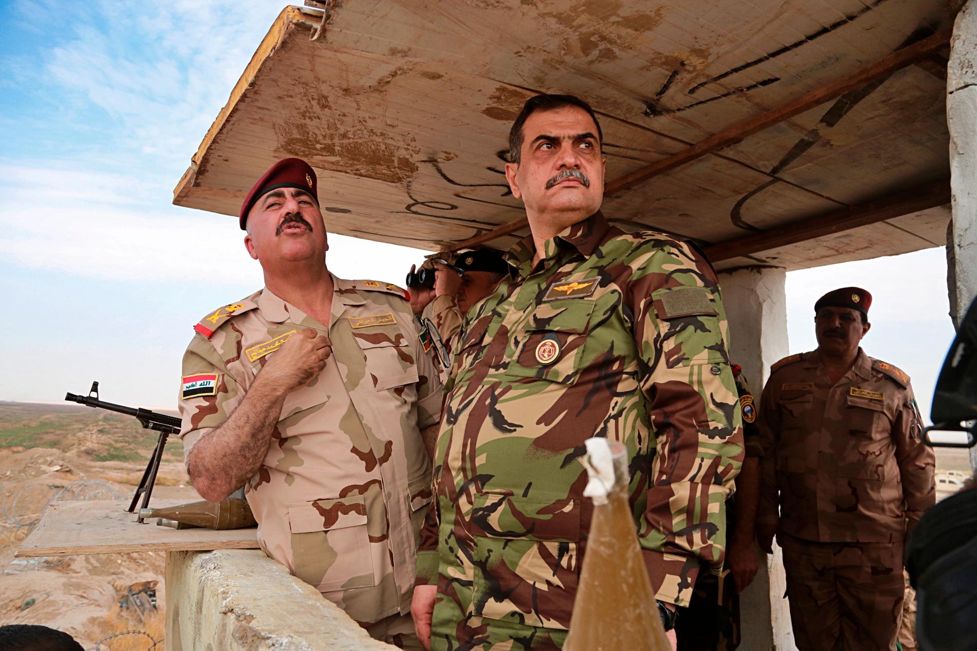 Iraks försvarsminister Najah al-Shammari. Arkivbild.