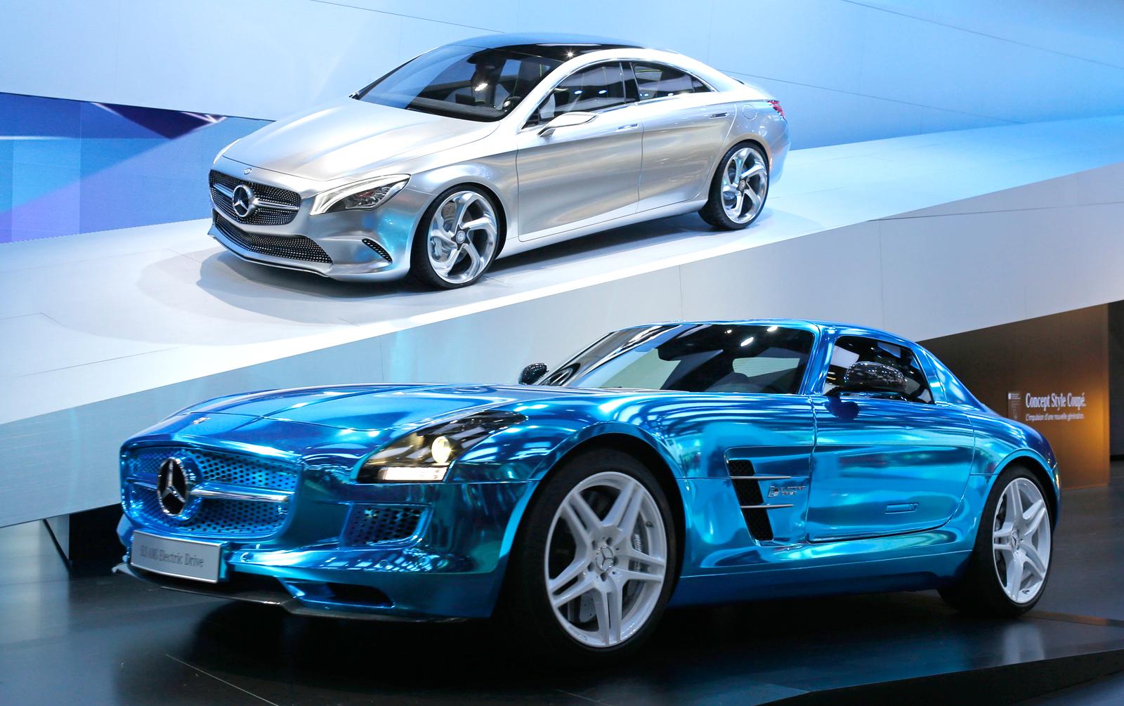 Mercedes-Benz Concept Style Coupe och SLS AMG. Foto: SCANPIX
