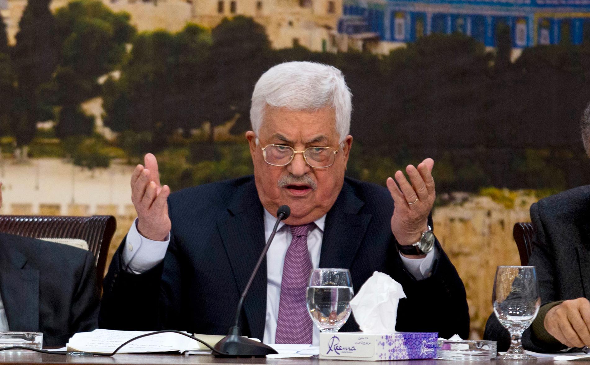 Den palestinske presidenten Mahmud Abbas. Arkivbild.