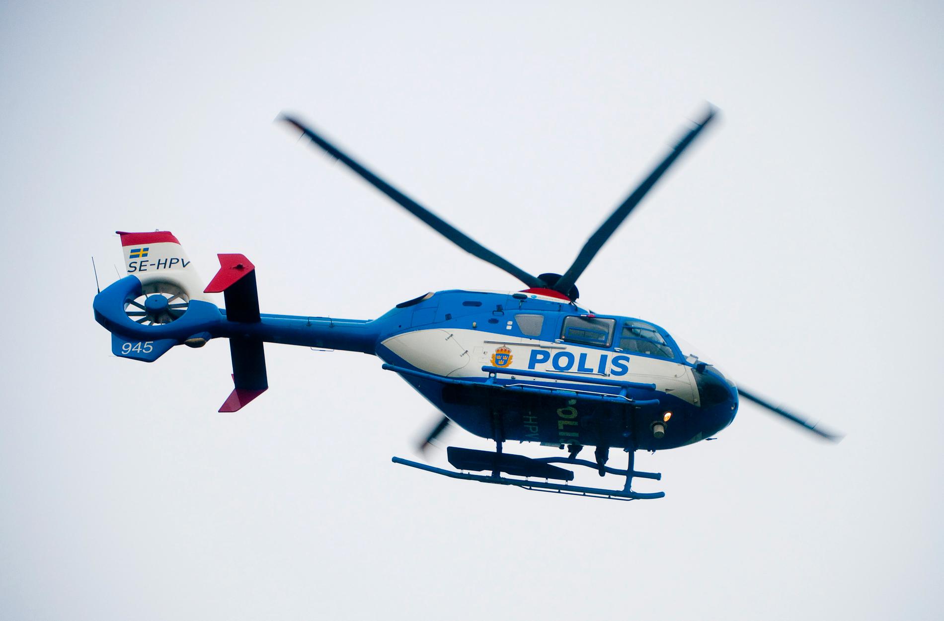 En norsk polishelikopter har kränkt svenskt territorium, menar svenska Utrikesdepartementet. Arkivbild.
