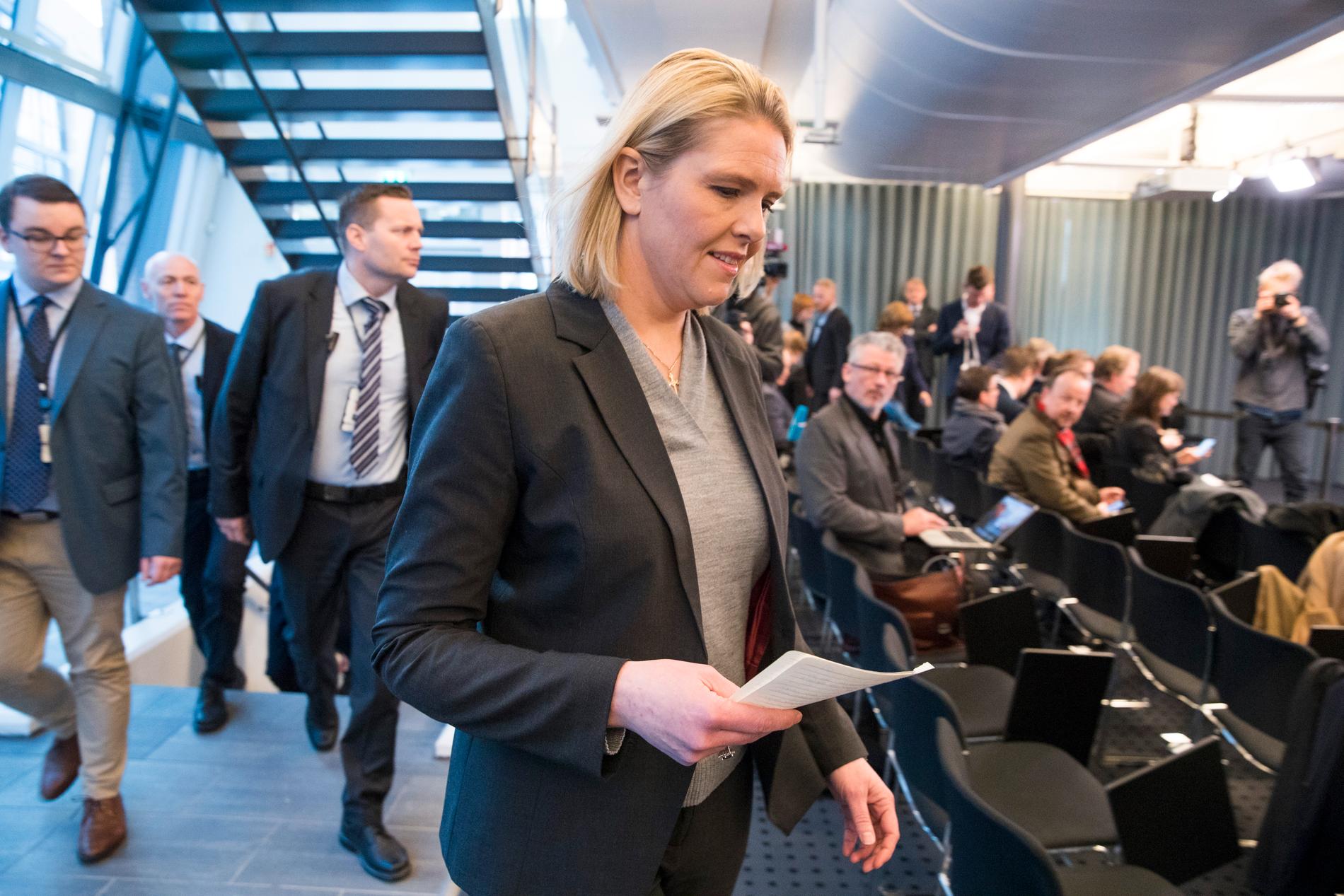 Förslaget om asylkontrakt läggs fram av FRP:s viceledare Sylvi Listhaug. Arkivbild från mars 2018.