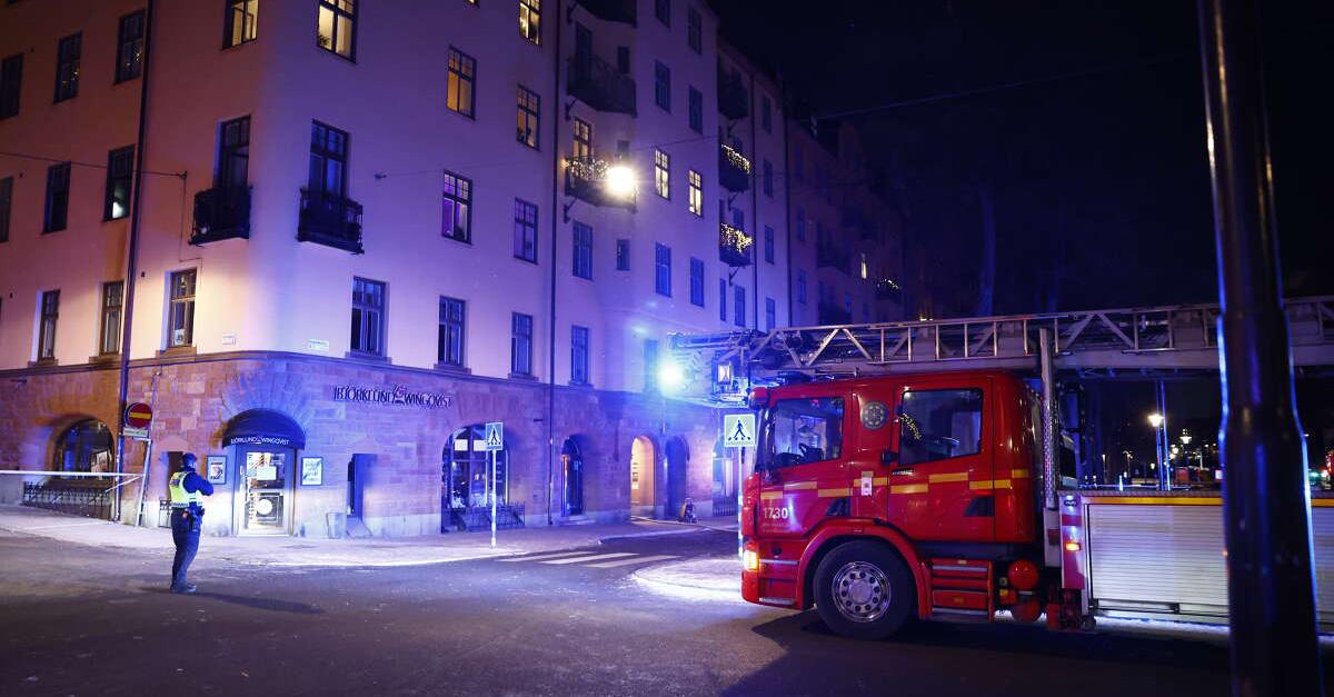 Brand under ungdomsfest i lägenhet i centrala Stockholm