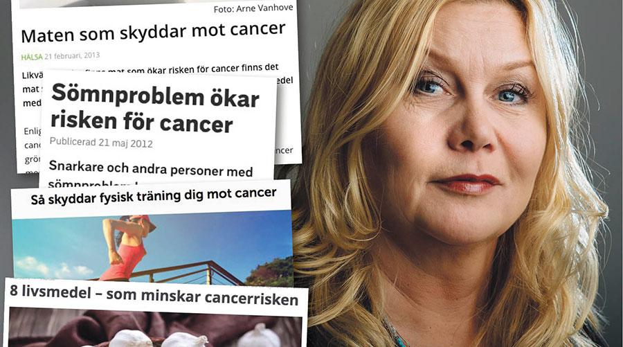 Så nu kära medier, och för den delen även välmenande medmänniskor: nu räcker det. Det ständiga flödet av livsstilsdekret med cancerkoppling måste upphöra, skriver Nina Nygaard.