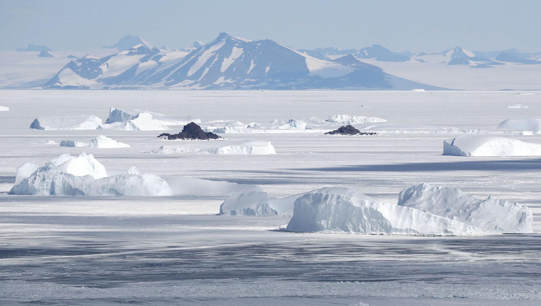 Att bedöma isflöden vid Sydpolen är inte så lätt. Arkivbild.