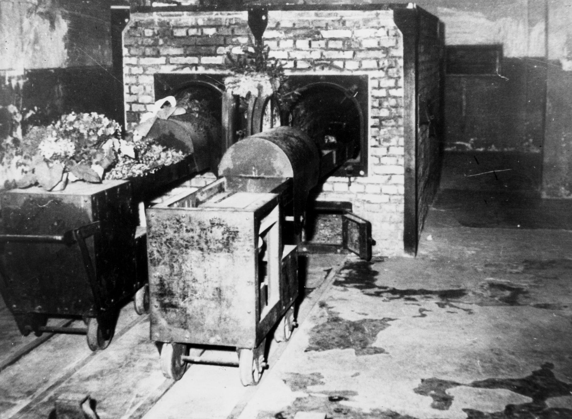 Krematoriet i koncentrationslägret Belsen.