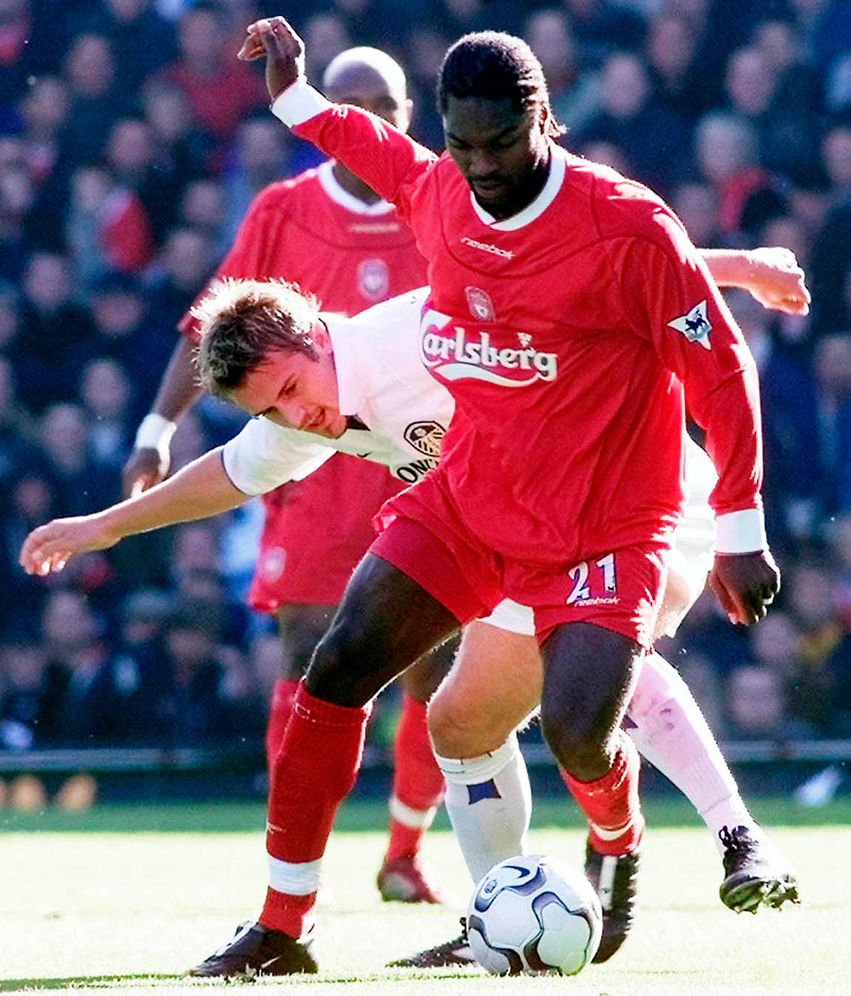 Salif Diao i Liverpool-tröjan 2002.