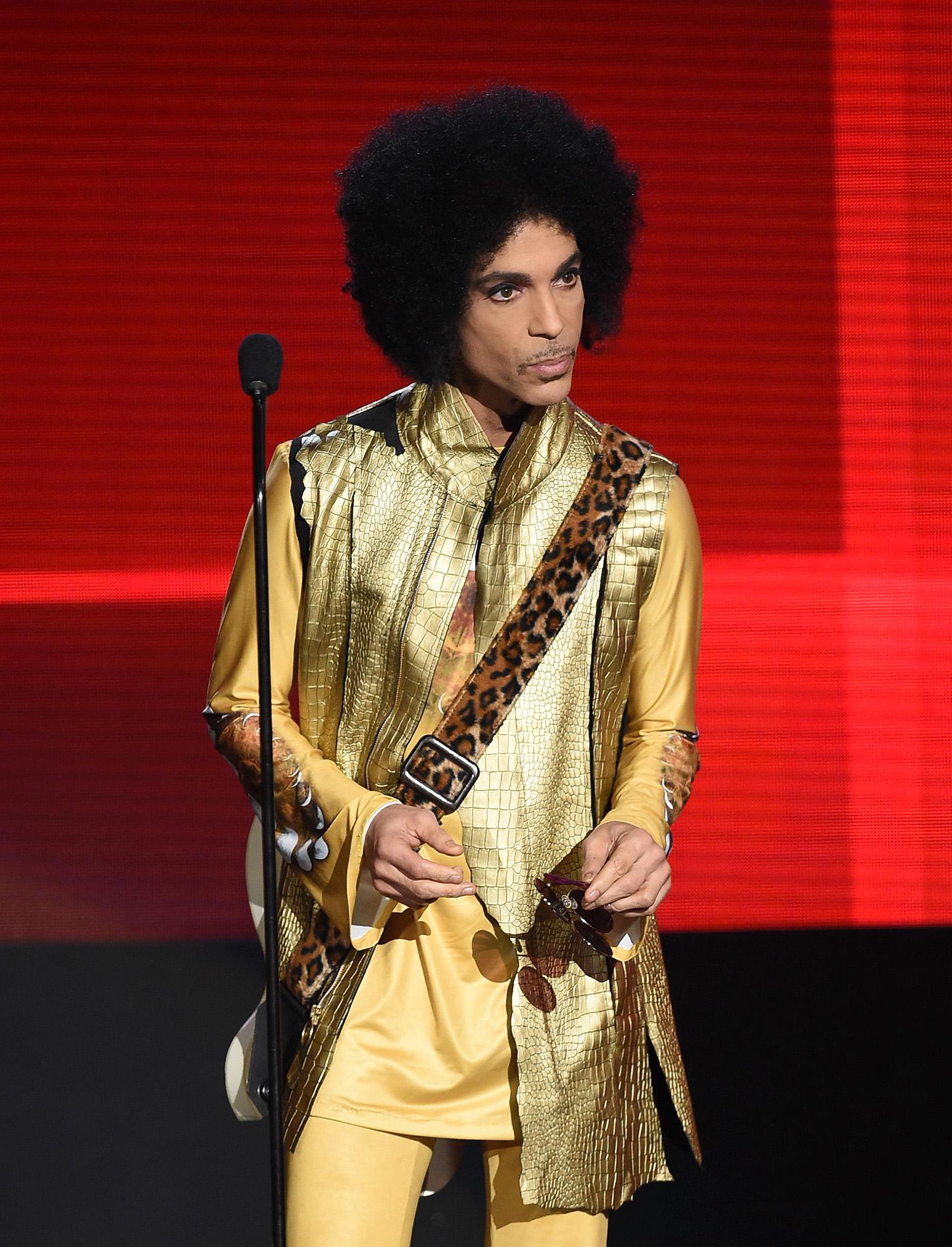 Prince på American Music Awards i Los Angeles november 2015