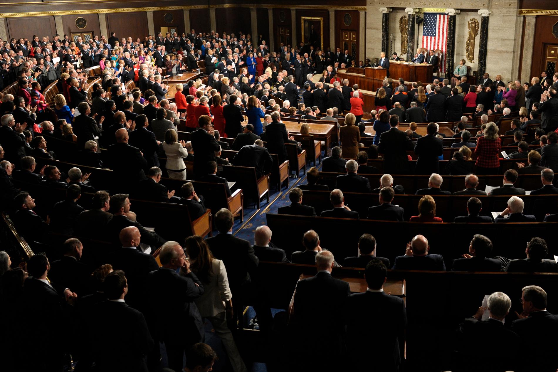 Tal till nationen President Obama höll tal till kongressen och miljontals amerikaner framför TV:n.