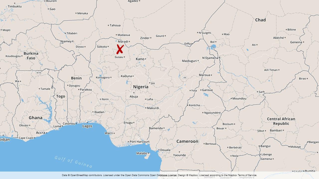 Delstaten Zamfara i Nigeria.