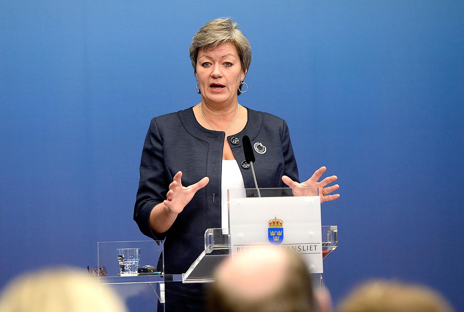 Arbetsmarknadsminister Ylva Johansson.