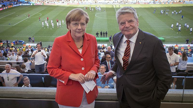 Tysklands förbundskansler Angela Merkel och landets president Joachim Gauck.