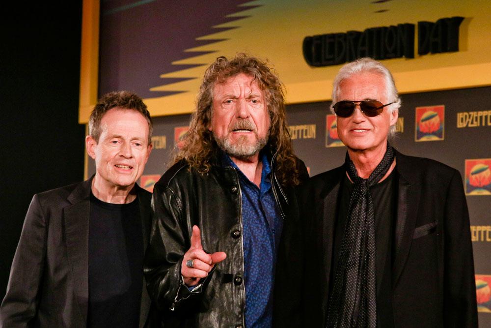 John Paul Jones, Robert Plant och Jimmy Page.