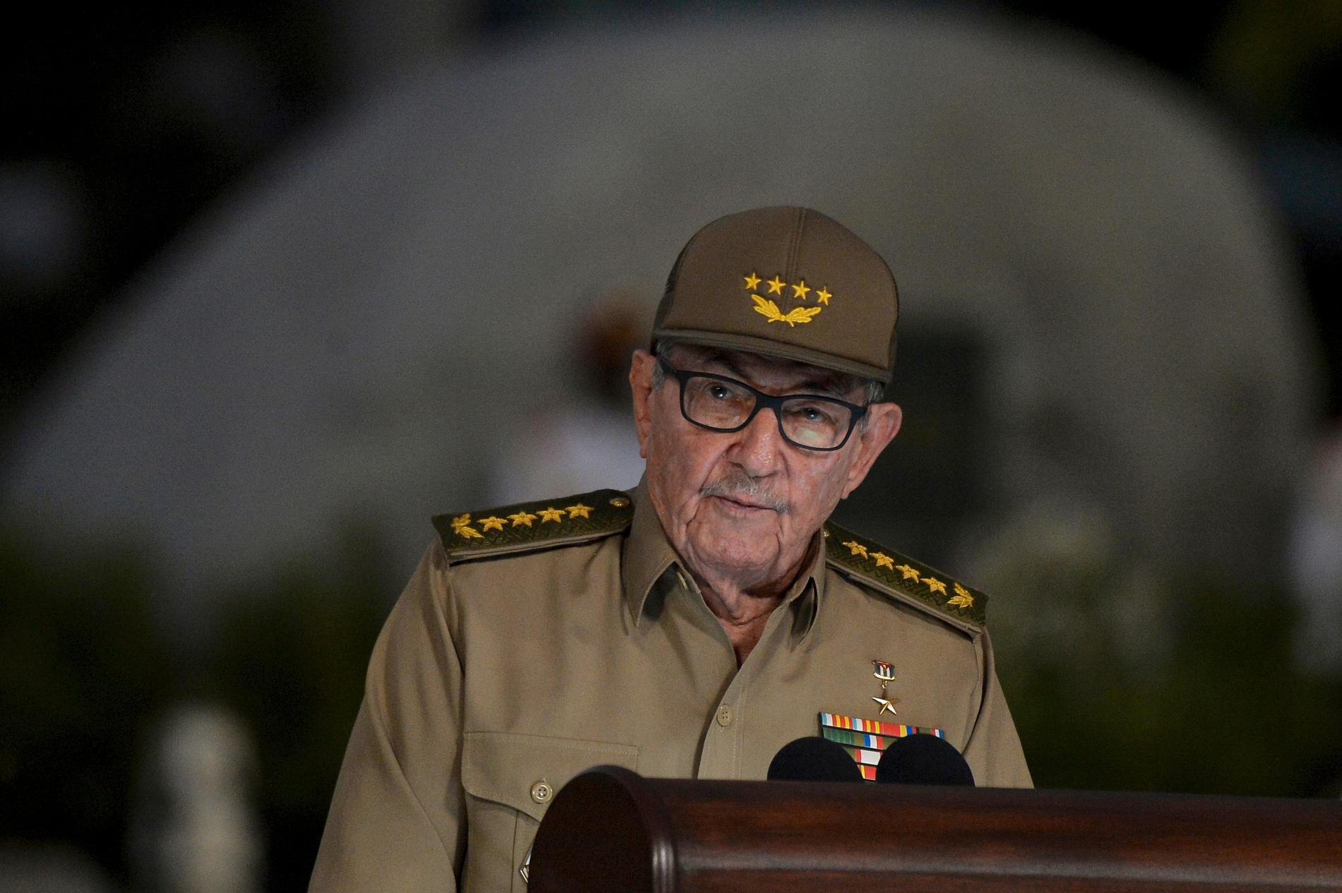 Raúl Castro, ledare för det kubanska kommunistpartiet. Arkivbild.