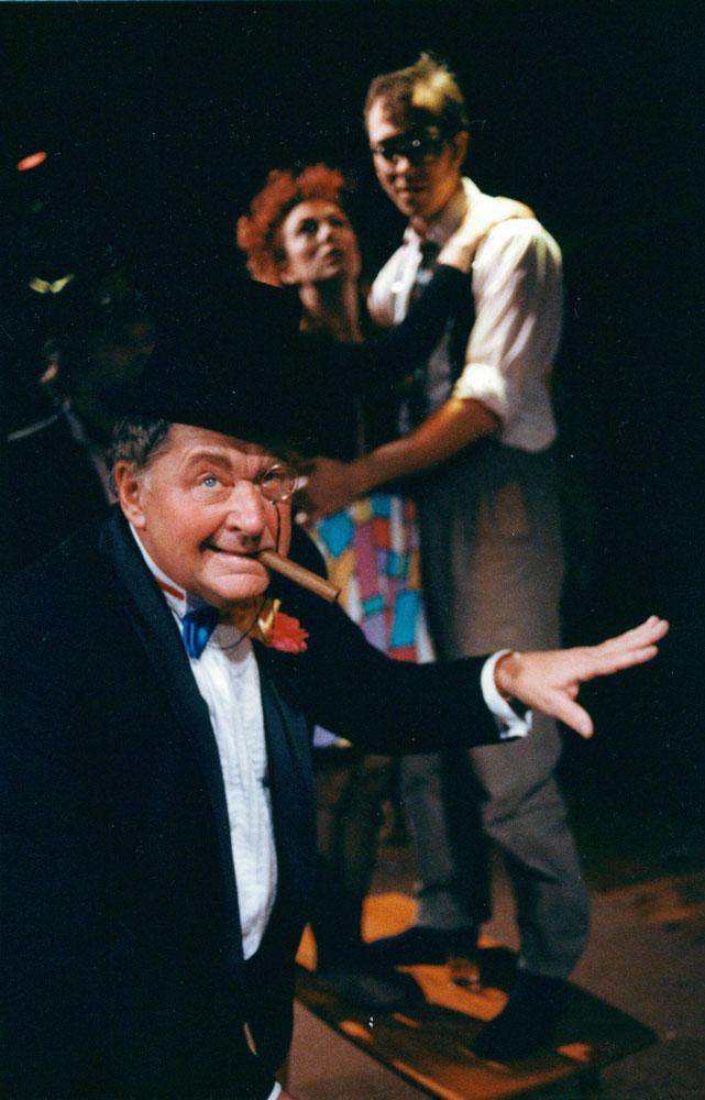 Som showman på teaterscen 1991.