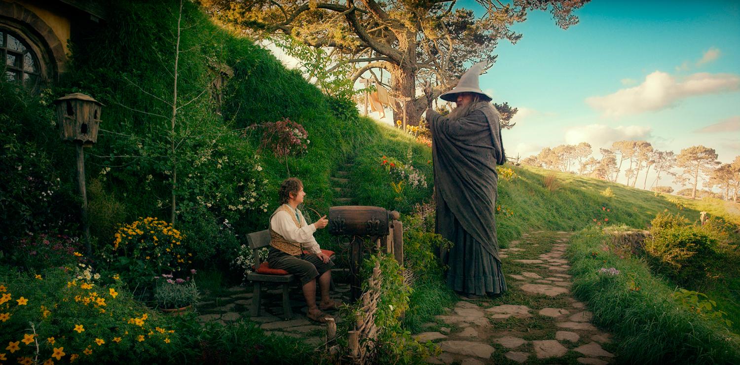 Martin Freeman och Ian McKellen i ”Hobbit”.