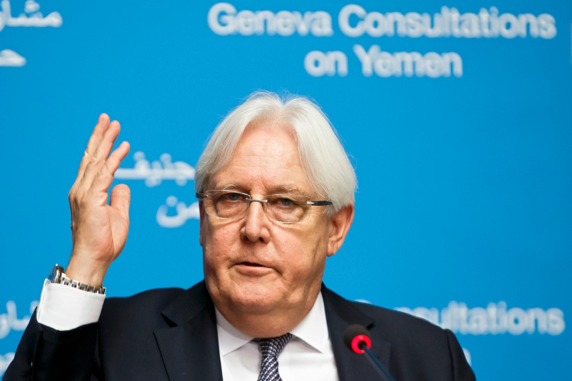 Martin Griffiths, FN:s sändebud i Jemen.