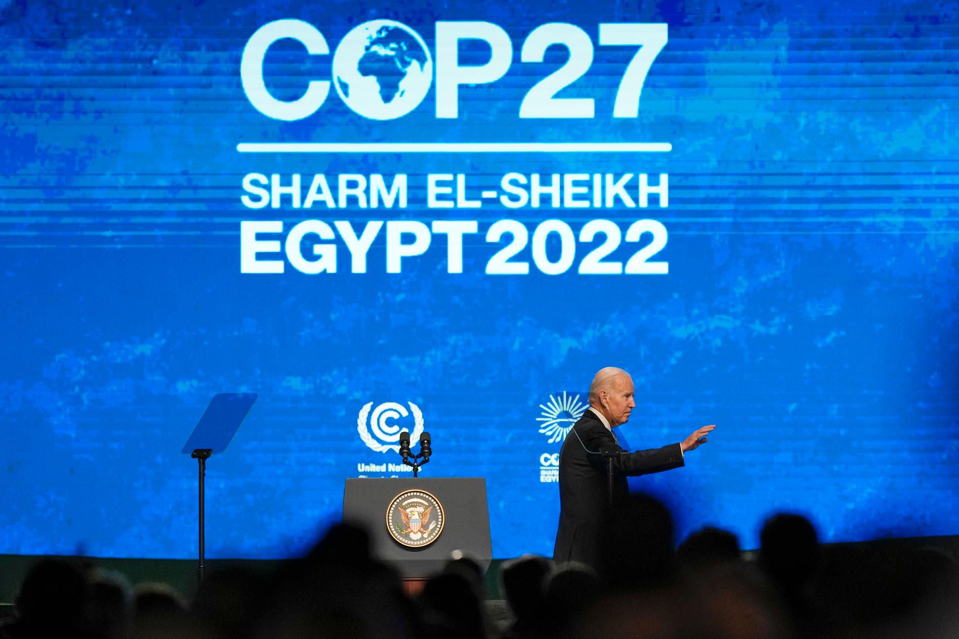 Joe Biden under klimatmötet COP27