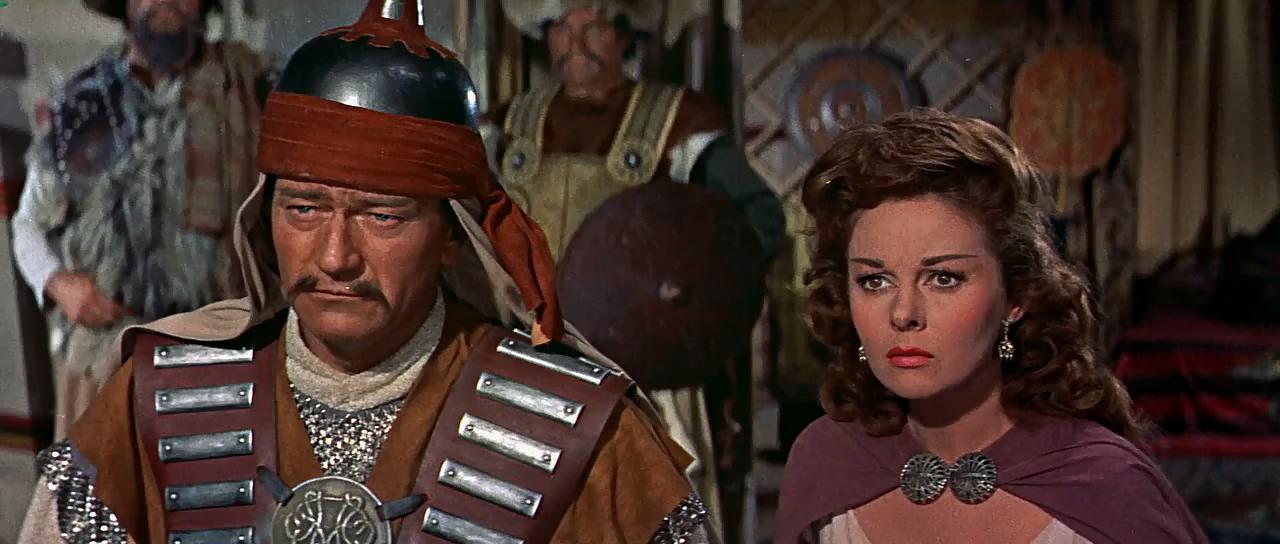 John Wayne och Susan Hayward i ”Erövraren”.