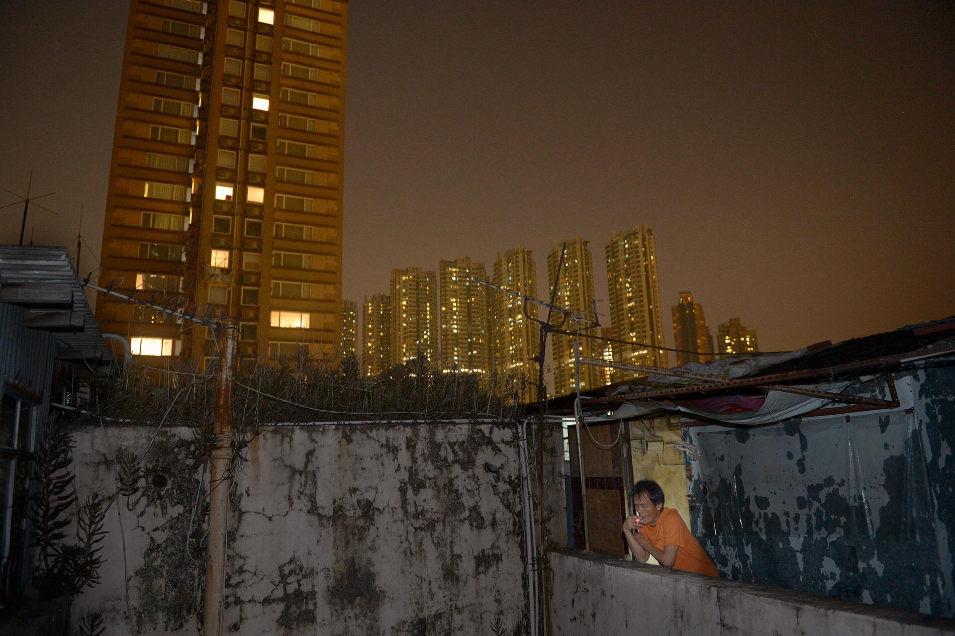 I Hongkong trängs befolkningen på allt mindre ytor