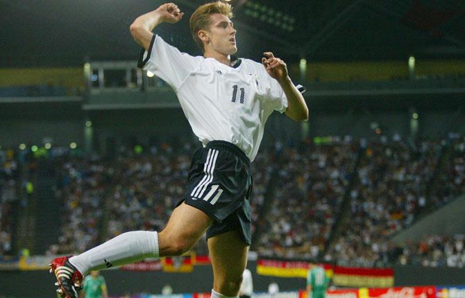 1 juni 2002, gruppspel TYSKLAND–S-ARABIEN 8–0. 1–0 (20) Miroslav Klose