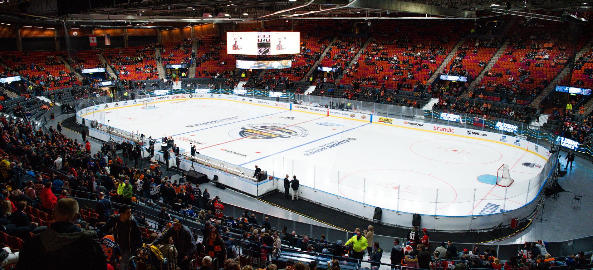 2018 möttes Edmonton Oilers och New Jersey Devils i Scandinavium.