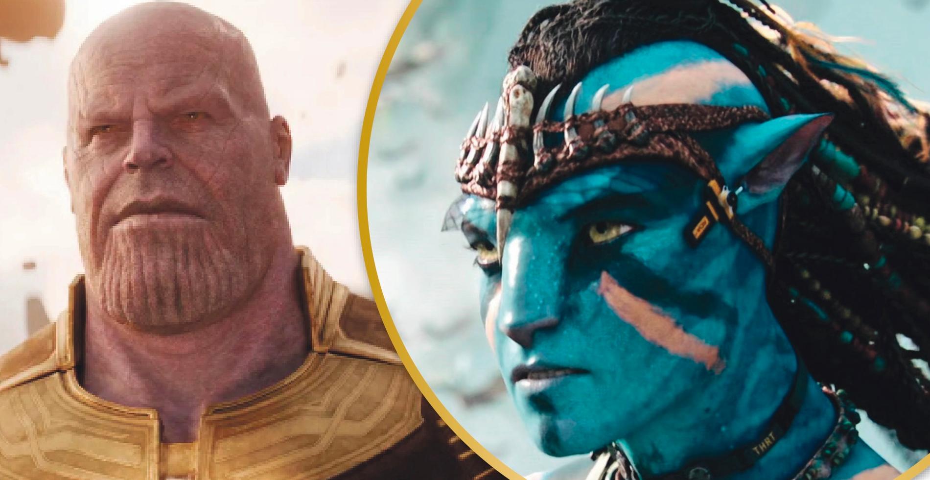 Thanos i ”Avengers: Infinity war” och Jake Sully i ”Avatar: The way of water”.