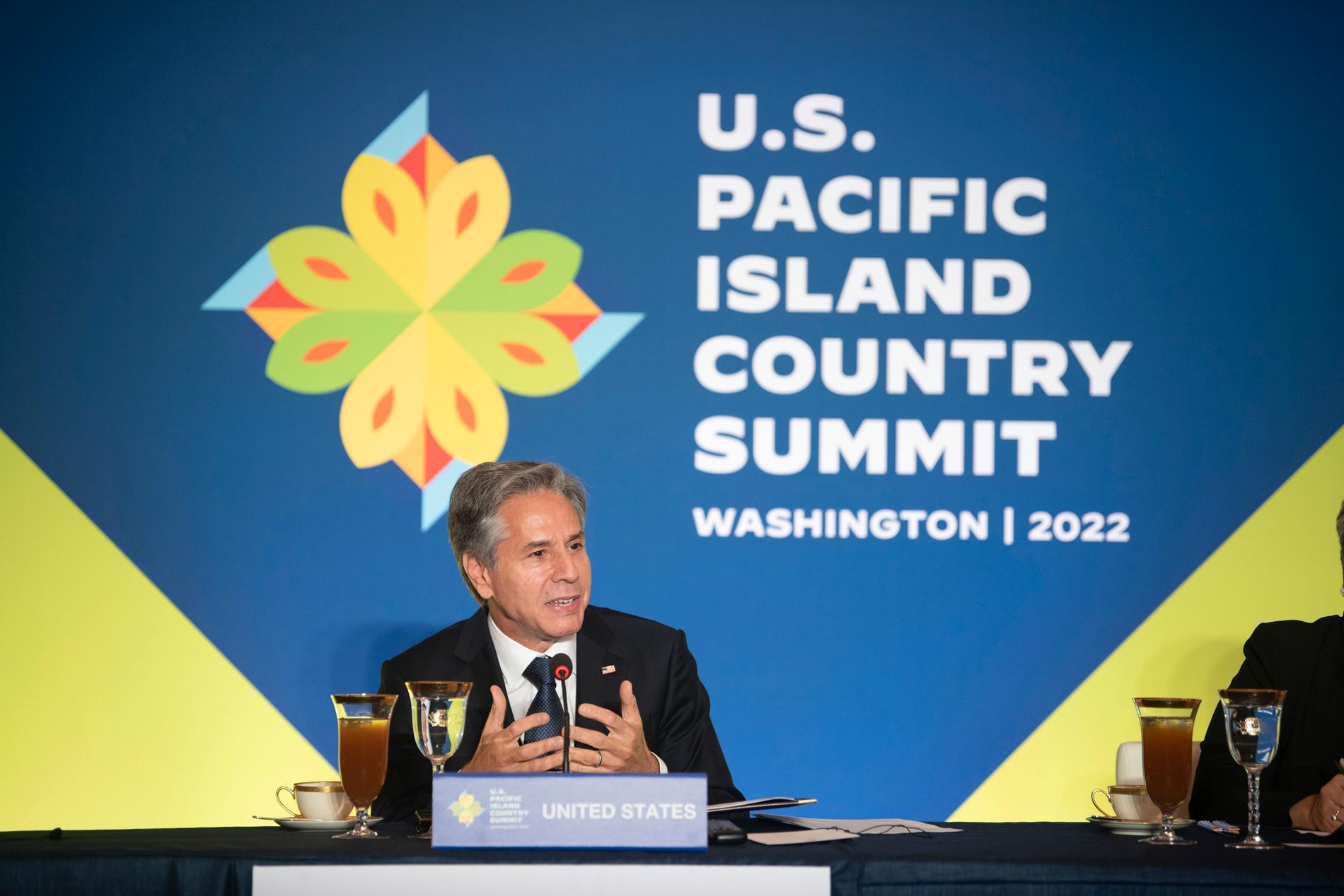 USA, och utrikesminister Antony Blinken, står som värd för ett toppmöte med ett tiotal Stillahavsländers ledare.