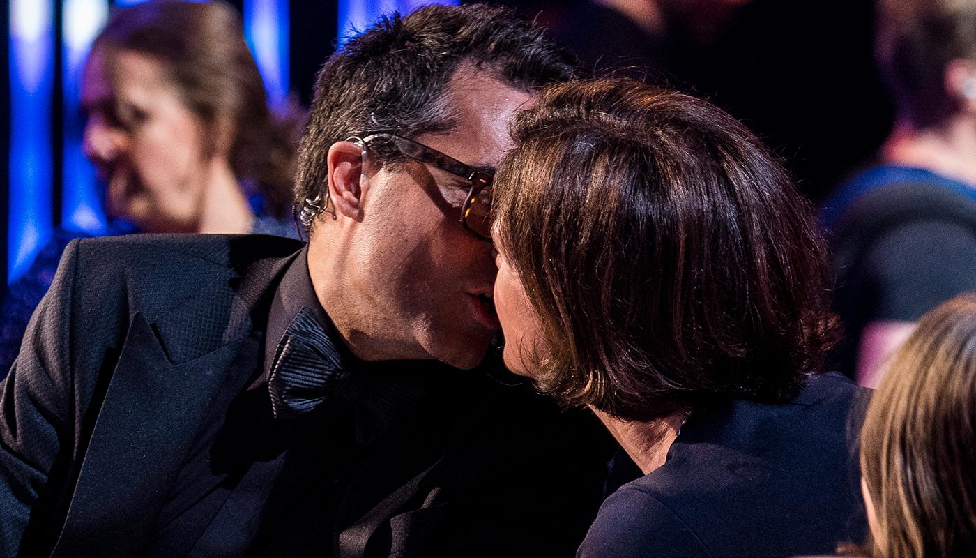 David Batra och Anna Kinberg Batra pussades öppet efter finalen i ”Talang” 2017.