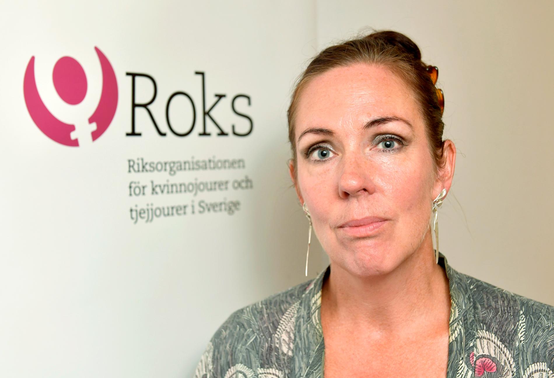 Jenny Westerstrand, ordförande Roks, Riksorganisationen för kvinnojourer och tjejjourer i Sverige.