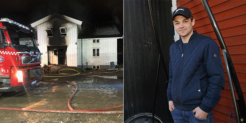 I december förra året brann Ole Johan Östres hem ner till grunden. 