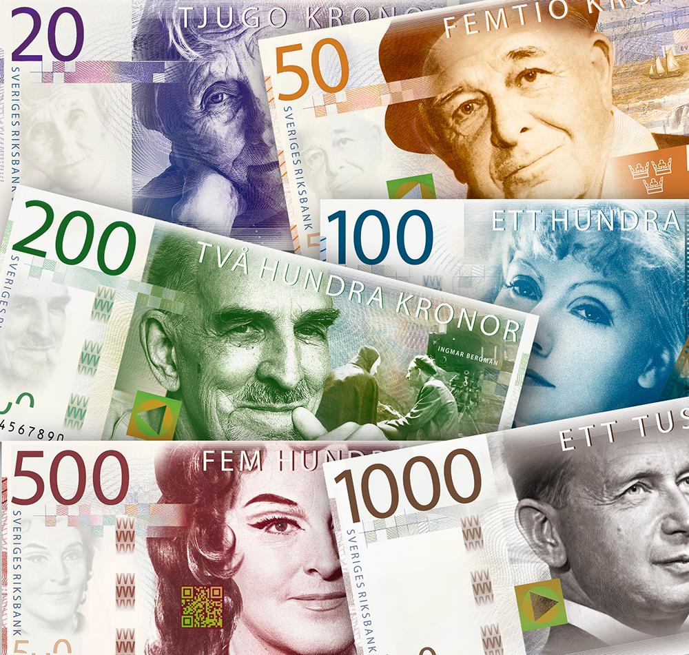 Riksbanken har även bytt ut alla sedlar till helt nya sedlar.
