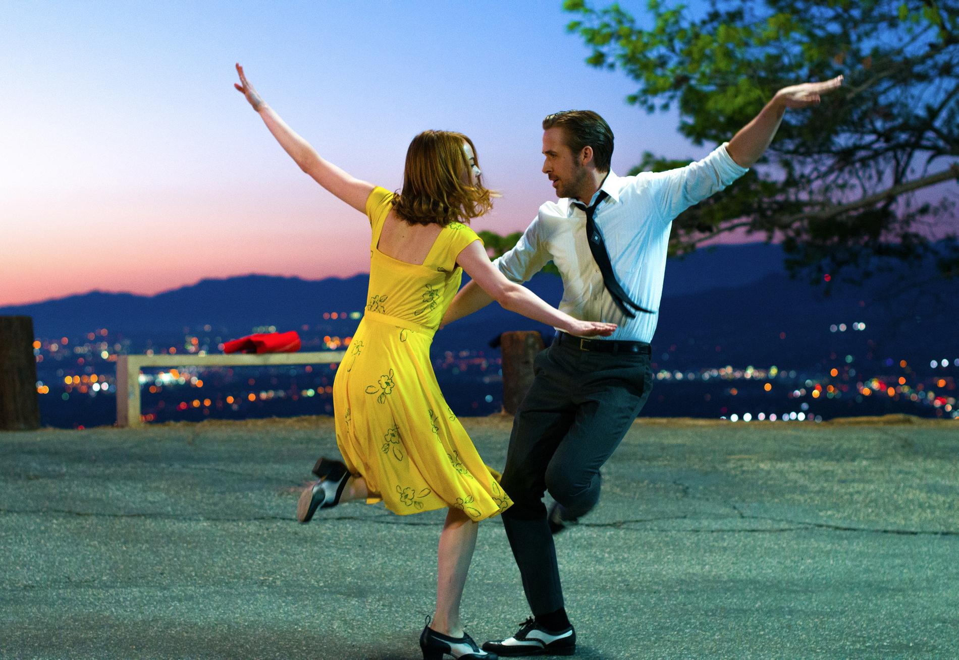Emma Stone och Ryan Gosling i ”La la Land”.