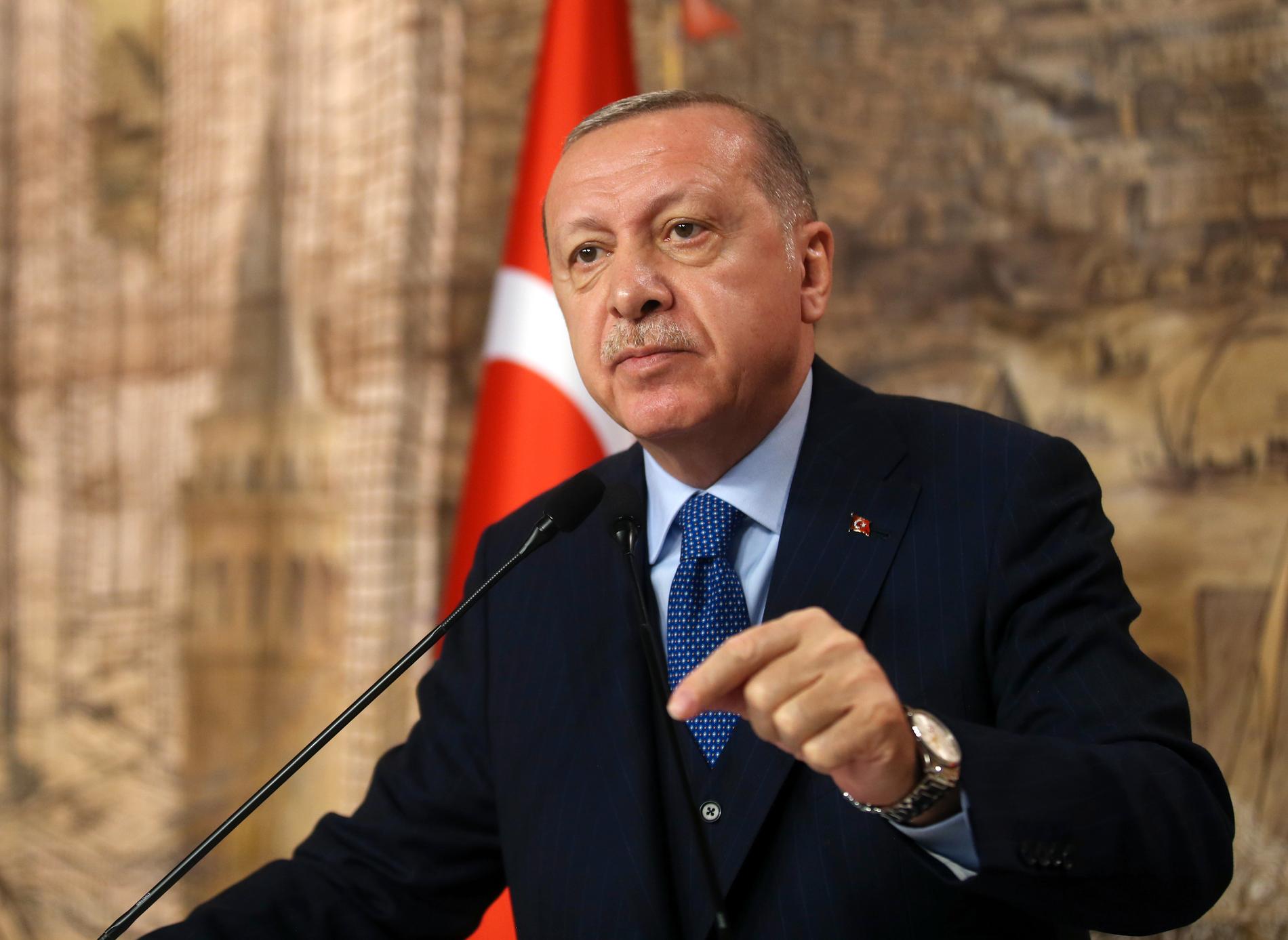 Turkiets president Recep Tayyip Erdogan fördömde det ryska agerandet.