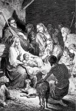 ”Jesu födelse”, konstverk av Gustave Doré (1832-83).