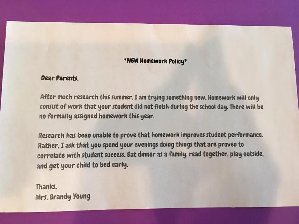 Brandy Youngs brev till föräldrarna.