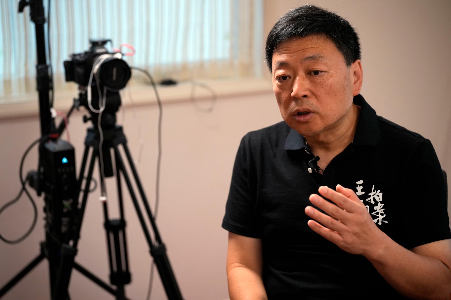 Wang Zhian under en intervju med nyhetsbyrån AP i Tokyo den 5 oktober.