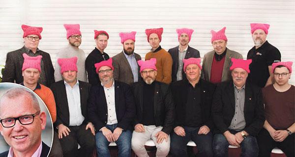 När bär Byggnads styrelse i en debattartikel på SVT bar rosa ”pussy hats” kom kritiken snabbt. Det handlar inte om mössor eller garn – det handlar om att Byggnads solidariserar sig med kvinnor världen över, skriver Johan Lindholm, förbundsordförande.
