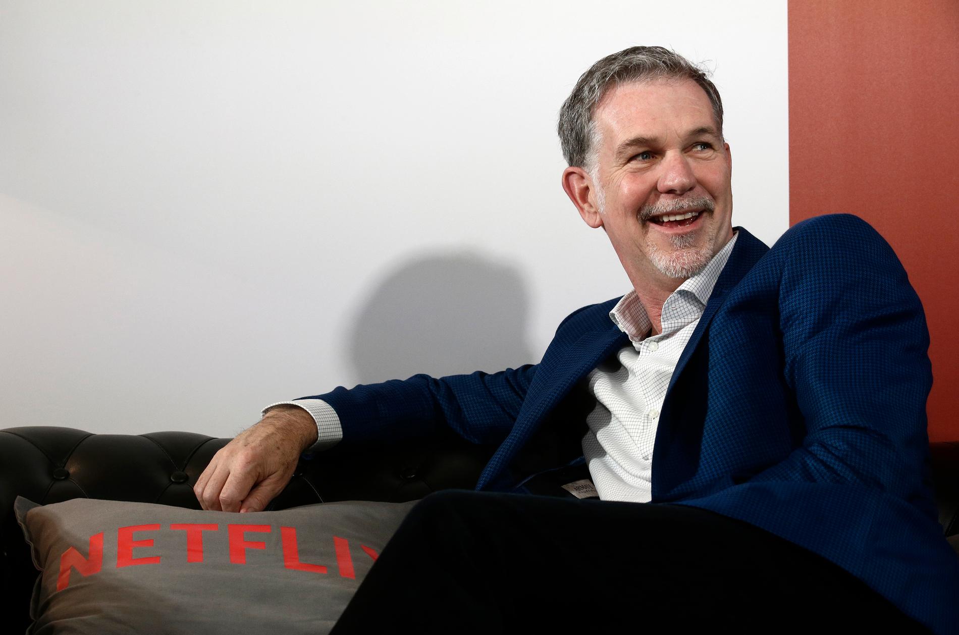 Reed Hastings, vd och en av Netflix två grundare, har medgett att det är tuff konkurrens på marknaden. Arkivbild.