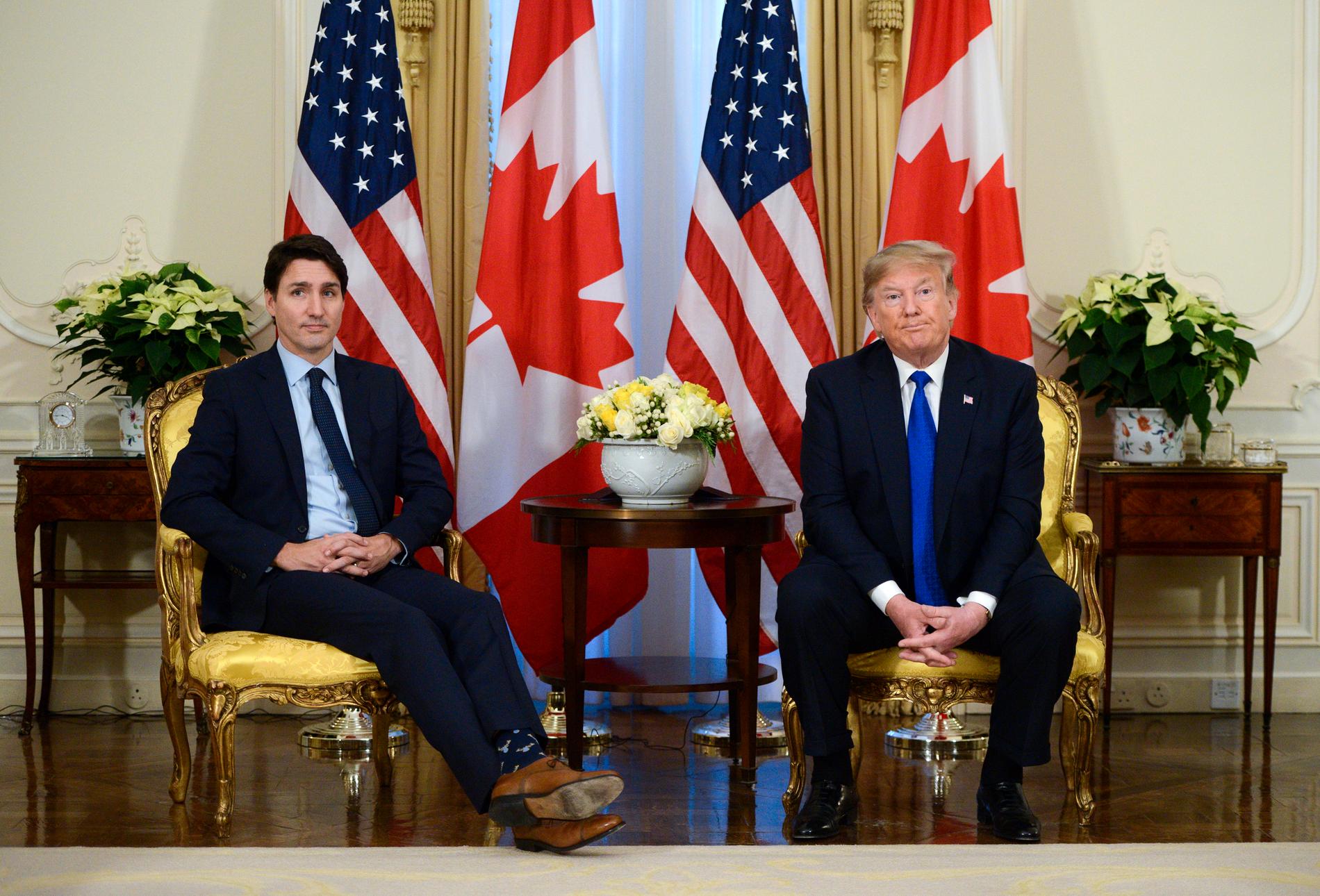 Trudeau kunde inte svara på Trumps fråga om hur mycket pengar Kanada betalar till Nato.